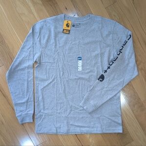 NWT Carhartt Heather Gray Long Sleeve Tee Men's Size Medium
